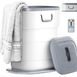 New in Box Amazon 27L Towel Blanket Robes Warmer White Oversize Heating